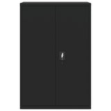 File Cabinet Black 90x40x140 cm Steel