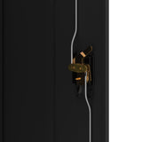 File Cabinet Black 90x40x140 cm Steel - Low Angle