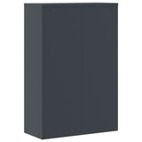 File Cabinet Anthracite 90x40x140 cm Steel - Rear View