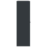 File Cabinet Anthracite and White 90x40x140 cm Steel