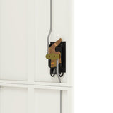 File Cabinet White 90x40x180 cm Steel - Low Angle