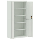 File Cabinet Light Grey 90x40x180 cm Steel - Top-Down View