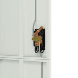 File Cabinet Light Grey 90x40x180 cm Steel - Low Angle