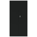 File Cabinet Black 90x40x180 cm Steel