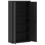 File Cabinet Black 90x40x180 cm Steel - Top-Down View