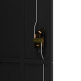 File Cabinet Black 90x40x180 cm Steel - Low Angle