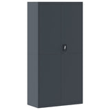 File Cabinet Anthracite 90x40x180 cm Steel - Front View