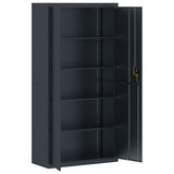 File Cabinet Anthracite 90x40x180 cm Steel - Top-Down View