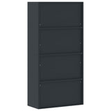 File Cabinet Anthracite 90x40x180 cm Steel - Rear View