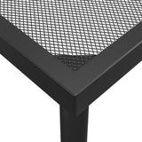 5 Piece Garden Dining Set Anthracite Steel - Low Angle