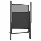 3 Piece Garden Dining Set Anthracite Steel - Close-Up Angle