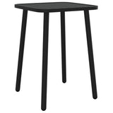 3 Piece Garden Dining Set Anthracite Steel - Close-Up Angle