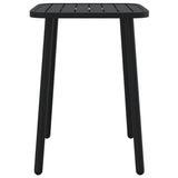 3 Piece Garden Dining Set Anthracite Steel - Low Angle