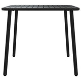 3 Piece Garden Dining Set Anthracite Steel - Low Angle