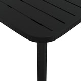 3 Piece Garden Dining Set Anthracite Steel - Extra Image