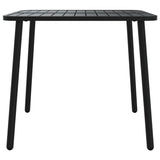 5 Piece Garden Dining Set Anthracite Steel - Low Angle