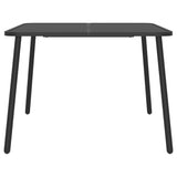 5 Piece Garden Dining Set Anthracite Steel