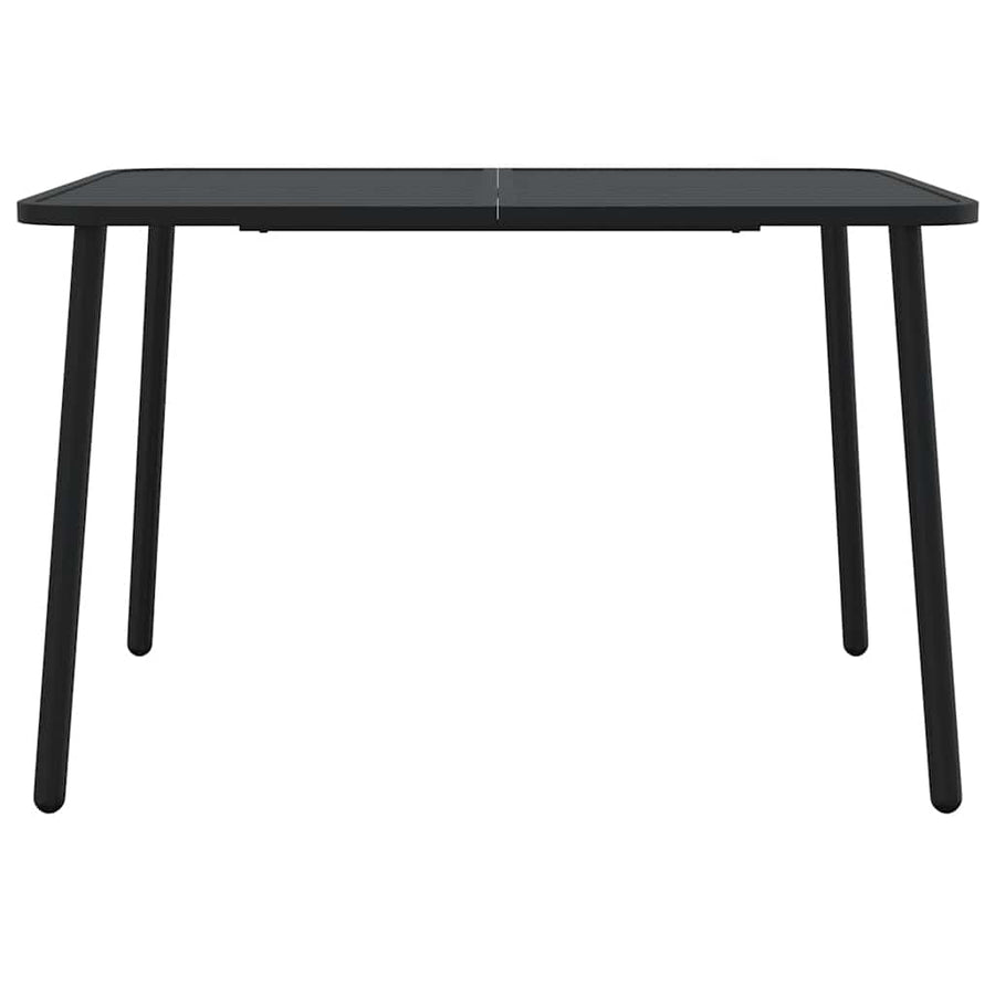 5 Piece Garden Dining Set Anthracite Steel