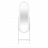 Free Standing Mirror White 45.5x47.5x160 cm Engineered Wood