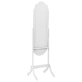 Free Standing Mirror White 45.5x47.5x160 cm Engineered Wood - Side View