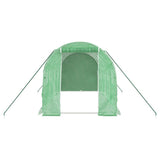 Greenhouse with Steel Frame Green 8 m? 4x2x2 m