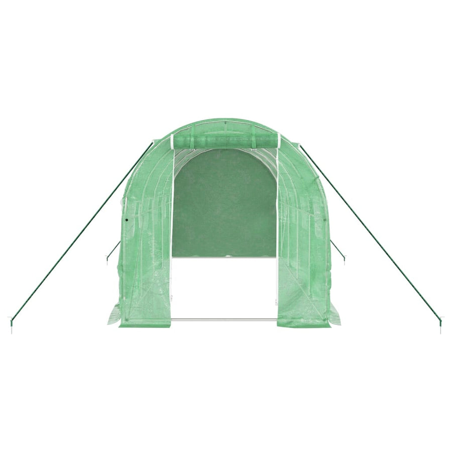 Greenhouse with Steel Frame Green 8 m? 4x2x2 m