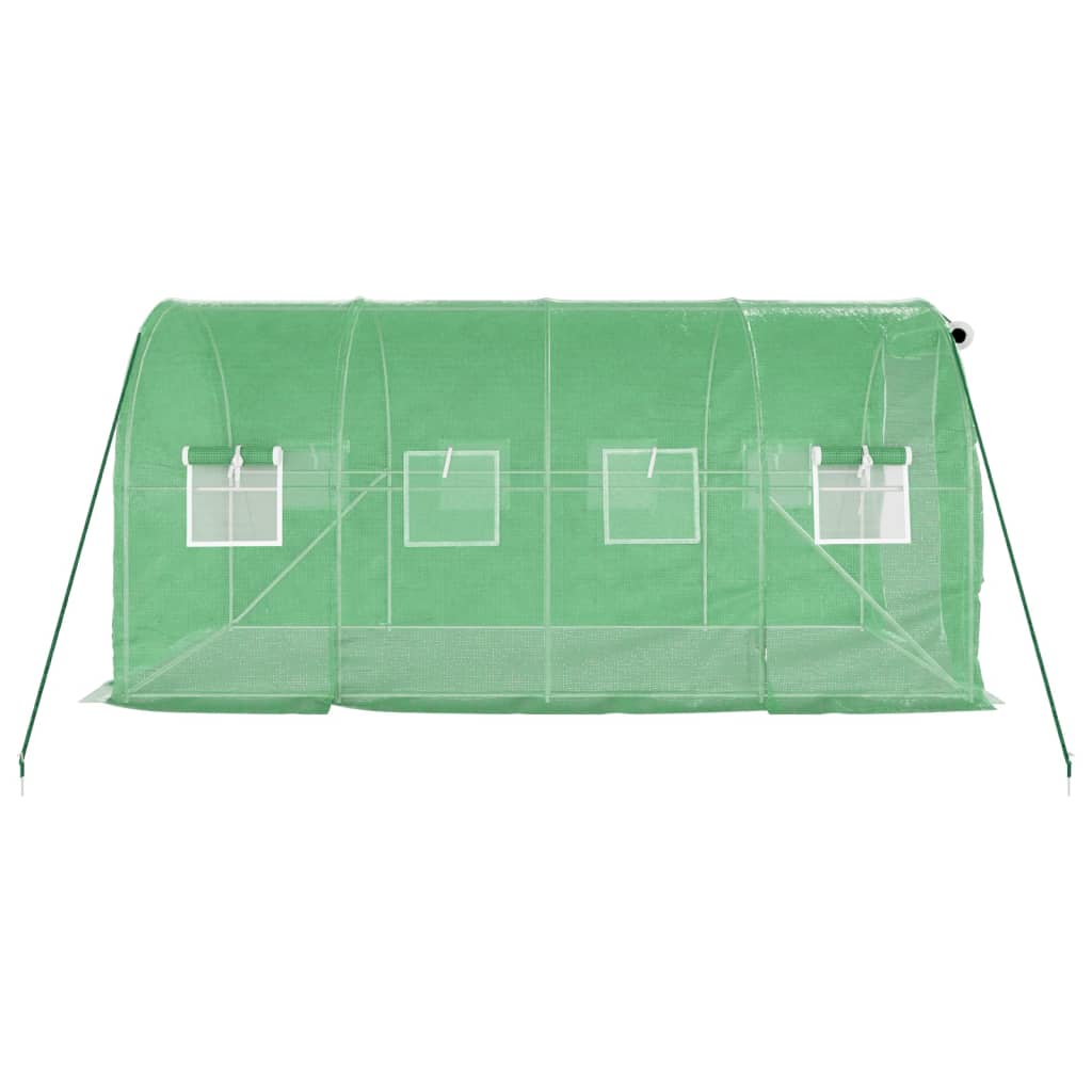 Greenhouse with Steel Frame Green 8 m? 4x2x2 m