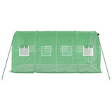 Greenhouse with Steel Frame Green 8 m? 4x2x2 m