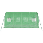 Greenhouse with Steel Frame Green 8 m? 4x2x2 m