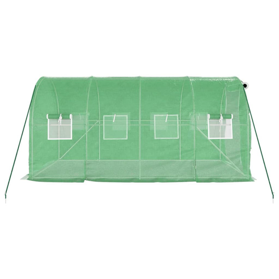 Greenhouse with Steel Frame Green 8 m? 4x2x2 m