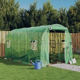 Greenhouse with Steel Frame Green 8 m? 4x2x2 m