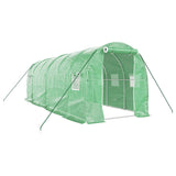 Greenhouse with Steel Frame Green 12 m² 6x2x2 m - Front View