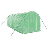 Greenhouse with Steel Frame Green 12 m? 6x2x2 m