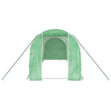 Greenhouse with Steel Frame Green 12 m? 6x2x2 m