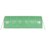 Greenhouse with Steel Frame Green 12 m? 6x2x2 m