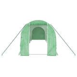 Greenhouse with Steel Frame Green 16 m? 8x2x2 m