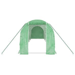 Greenhouse with Steel Frame Green 16 m? 8x2x2 m