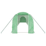 Greenhouse with Steel Frame Green 24 m? 12x2x2 m