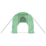 Greenhouse with Steel Frame Green 24 m? 12x2x2 m