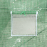 Greenhouse with Steel Frame Green 24 m? 12x2x2 m