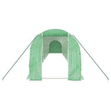 Greenhouse with Steel Frame Green 28 m? 14x2x2 m
