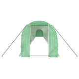 Greenhouse with Steel Frame Green 36 m? 18x2x2 m