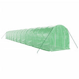 Greenhouse with Steel Frame Green 40 m² 20x2x2 m - Side View