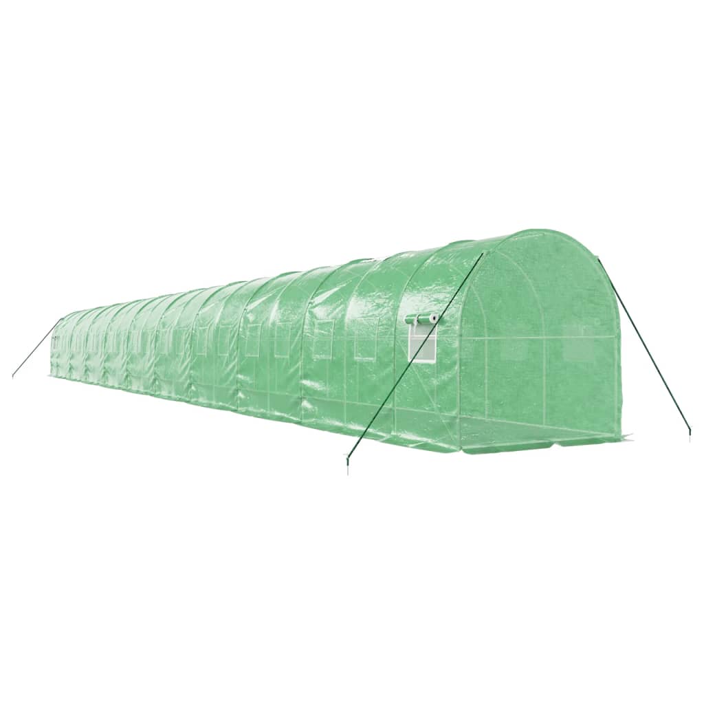 Greenhouse with Steel Frame Green 40 m? 20x2x2 m