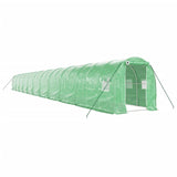 Greenhouse with Steel Frame Green 44 m² 22x2x2 m - Front View