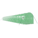 Greenhouse with Steel Frame Green 44 m? 22x2x2 m