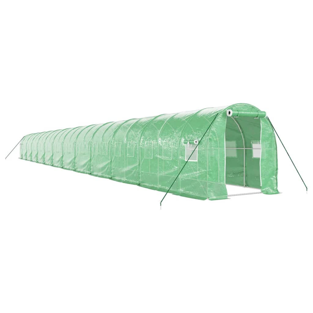 Greenhouse with Steel Frame Green 48m? 24x2x2 m