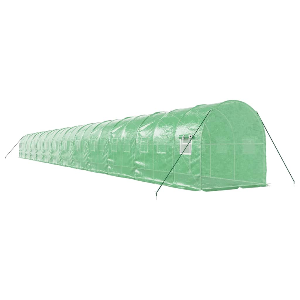 Greenhouse with Steel Frame Green 48m? 24x2x2 m