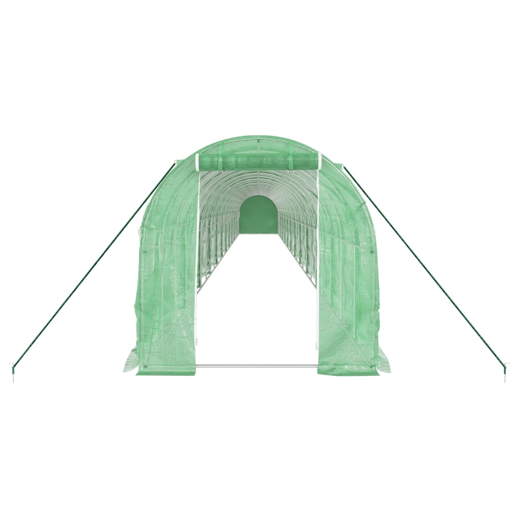 Greenhouse with Steel Frame Green 48m? 24x2x2 m