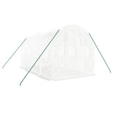 Greenhouse with Steel Frame White 8 m? 4x2x2 m